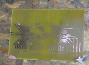 The etched product