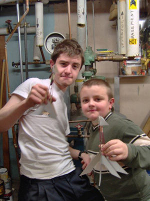 Newyears 06, homemade rockets with the younger brother, making the most of saltpeter, model rockets,