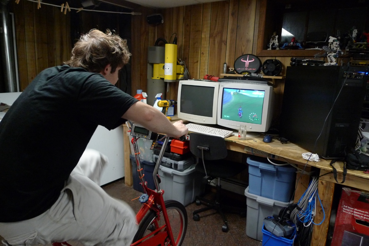 KillerCycle exercise bike game controller